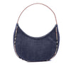 Burberry House Check Trimmed Denim Shoulder Bag Secondhand