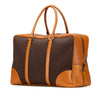 Secondhand Prada Cinghiale Trimmed Canvas Canapa Travel Bag