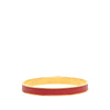 Hermès Gold Plated Courchevel Kelly Cadena Lock Bangle Bracelet Secondhand