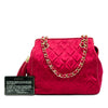 Chanel CC Quilted Satin Tassel Chain Shoulder Bag Secondhand