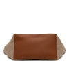 Saint Laurent Leather Trimmed Canvas Y Tote Secondhand