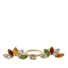 Gucci Gold Plated Strass Interlocking G Flower Ring Secondhand
