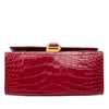Balenciaga Small Croc Embossed Hourglass Top Handle Bag Secondhand