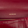 Balenciaga Small Croc Embossed Hourglass Top Handle Bag Secondhand