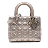 Dior Medium Metallic Lambskin Cannage Lady Dior Secondhand