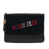 Chanel Quilted Tweed and Calfskin Embroidered Gabrielle Clutch Secondhand