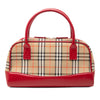 Burberry Haymarket Check Canvas Handbag Secondhand