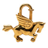 Hermès Gold Plated Pegasus Cadena Lock Charm Secondhand