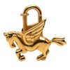 Hermès Gold Plated Pegasus Cadena Lock Charm Secondhand