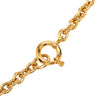Chanel CC Gold Plated Round Pendant Necklace Secondhand