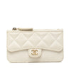Chanel CC Quilted Caviar Flap Zip Card Holder Secondhand