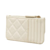 Chanel CC Quilted Caviar Flap Zip Card Holder Secondhand