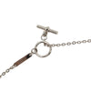 Hermès Palladium Plated Cordage Rope Pendant Necklace Secondhand