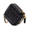 Chanel CC Quilted Lambskin Diamond Clutch with Chain Secondhand
