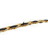 Chanel CC Gold Plated Leather Woven Chain Triple Medallion Belt Secondhand