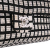 Chanel Medium Classic Tweed and Ribbon Logo Double Flap Secondhand