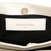 Balenciaga Leather Perforated Logo Navy Pochette Crossbody Secondhand
