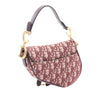 Dior Mini Oblique Canvas Saddle Bag Secondhand