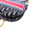 Dior Oblique Embroidered Velvet Saddle Bag Secondhand