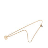 Secondhand Dior Gold Plated CD Logo Pendant Necklace