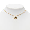 Secondhand Dior Gold Plated CD Logo Pendant Necklace