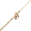 Dior Gold Plated CD Logo Heart Pendant Necklace Secondhand