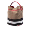 Burberry Medium Mega Check Canvas Ashby Bucket Bag Secondhand