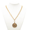Chanel Gold Plated 31 Rue Cambon Medallion Pendant Necklace Secondhand