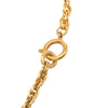 Chanel CC Gold Plated Round Pendant Necklace Secondhand