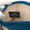 Hermès Toile Escale a la Plage Beach Pouch Secondhand