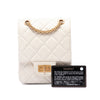 Chanel Mini Quilted Aged Calfskin 2.55 Reissue North South Flap Secondhand