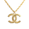 Chanel CC Gold Plated Pendant Chain Necklace Secondhand