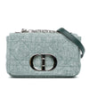 Secondhand Dior Small Tweed Macrocannage Caro Bag