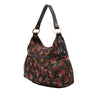 Fendi Zucca Canvas Rose Print Chef Shoulder Bag Secondhand