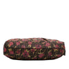Fendi Zucca Canvas Rose Print Chef Shoulder Bag Secondhand