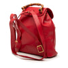 Gucci Calfskin Bamboo Drawstring Backpack Secondhand
