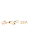 Chanel Gold Plated I Heart CC Coco Strass Ear Cuff Earrings Secondhand