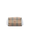 Burberry Small Leather Trimmed Haymarket Check Coated Canvas Canterbury Tote Secondhand