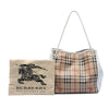 Burberry Small Haymarket Check Coated Canvas and Calfskin Canterbury Tote Secondhand