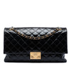 Chanel Quilted Crinkled Patent Pagoda Accordion Flap Secondhand