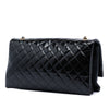 Chanel Quilted Crinkled Patent Pagoda Accordion Flap Secondhand