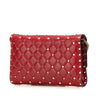 Secondhand Valentino Leather Rockstud Spike Wallet on Chain