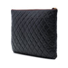 Chanel Large Quilted Caviar O Case Clutch Secondhand