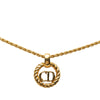Dior Gold Plated CD Logo Pendant Necklace Secondhand