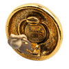 Chanel Gold Plated CC Button Clip on Earrings Secondhand