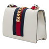 Gucci Small Calfskin Web Sylvie Satchel Secondhand