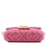 Fendi Embossed Terry Cloth FF 1974 Convertible Belt Baguette Secondhand