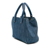 Versace Small Denim La Medusa Chain Top Handle Bag Secondhand