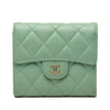 Chanel CC Quilted Caviar Trifold Wallet Secondhand