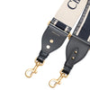 Dior Embroidered Canvas Logo Shoulder Strap Secondhand